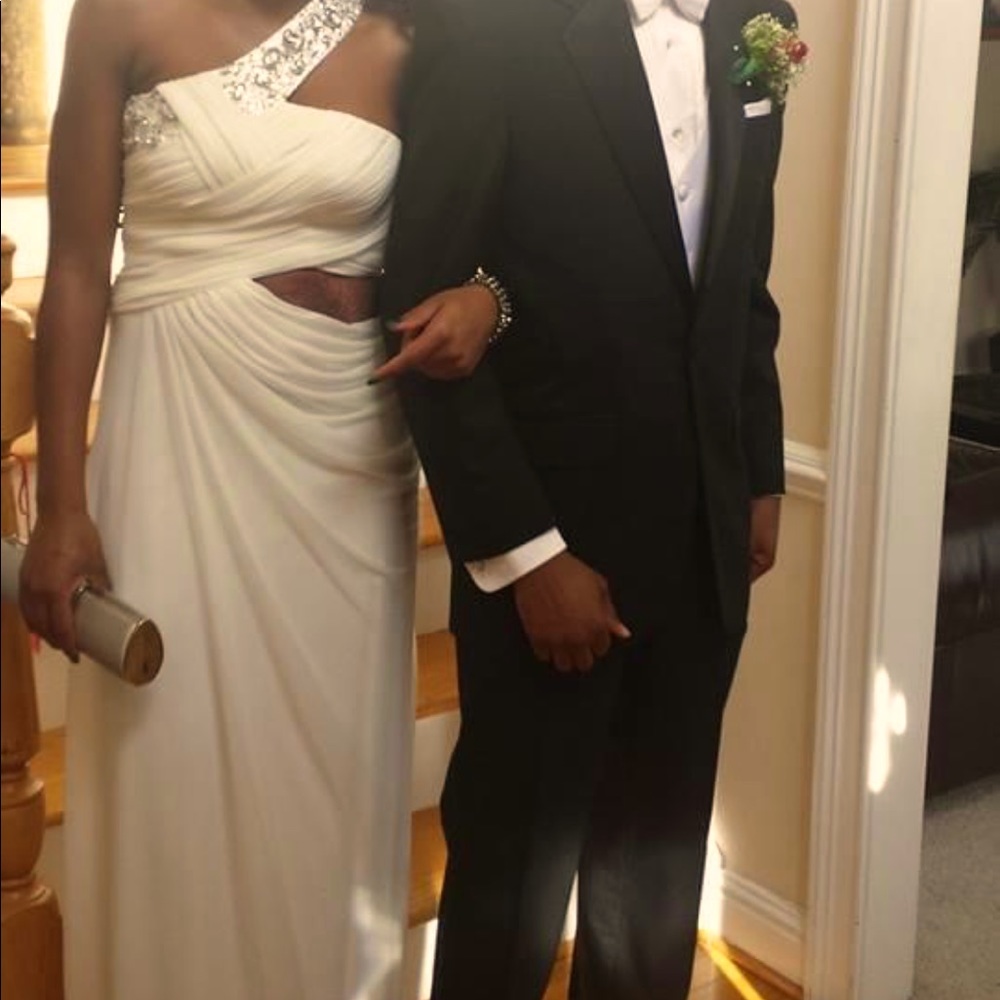 Once worn white formal dress